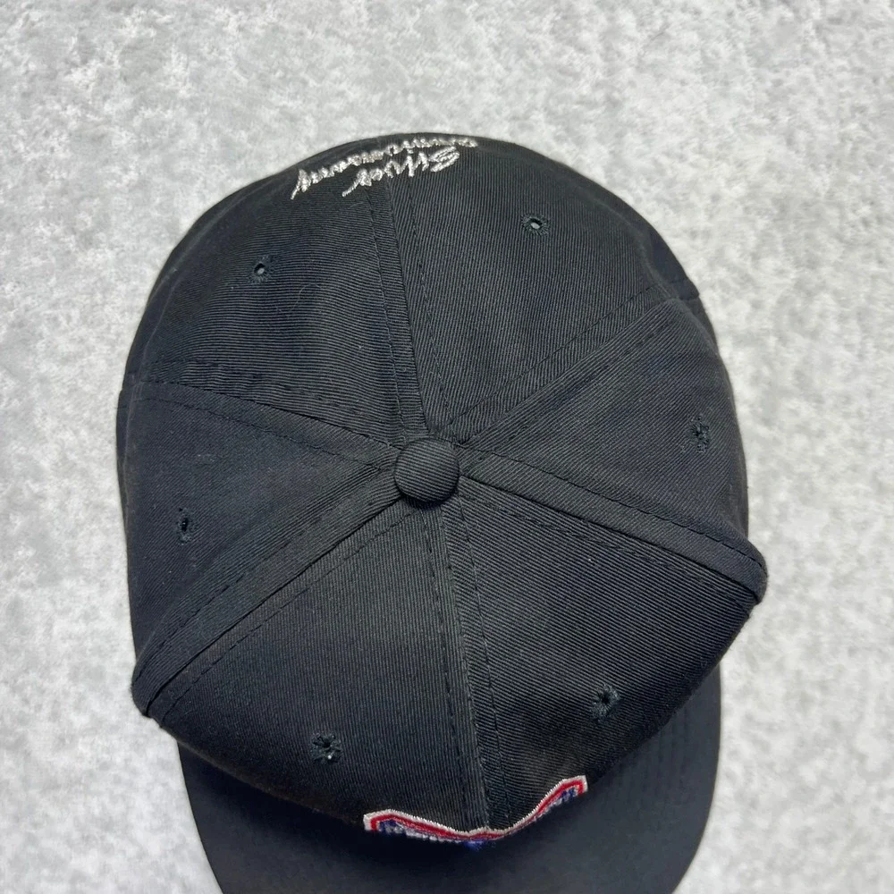 VTG‎ 1991 Super Bowl XXV Hat Black American Needle Snapback Silver Anniversary